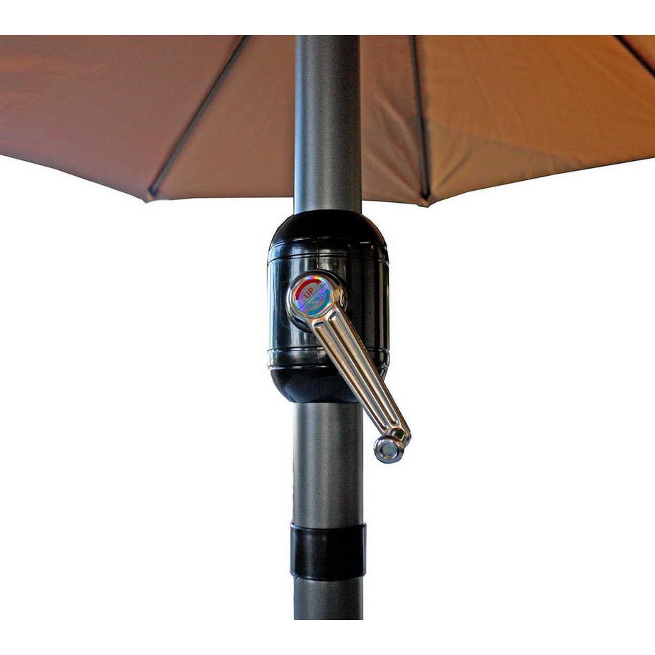 mutoni Doppel-Sonnenschirm Lyradia hellbraun  