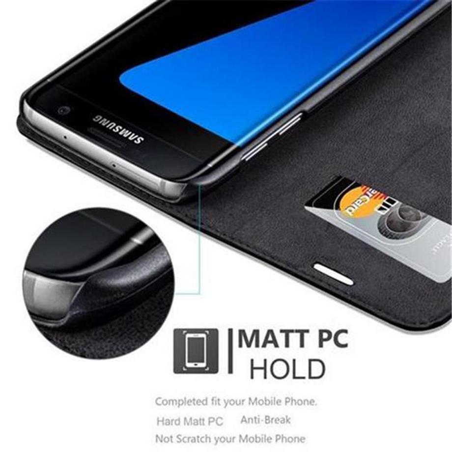 Cadorabo  Hülle für Samsung Galaxy S7 EDGE Magnetverschluss, Kartenfach 