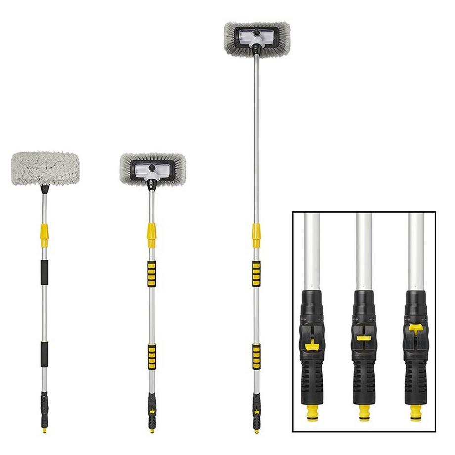 Pricenet  Waschbürste 3D mit Shampooreservoir, Teleskopstiel 1,9 Meter 