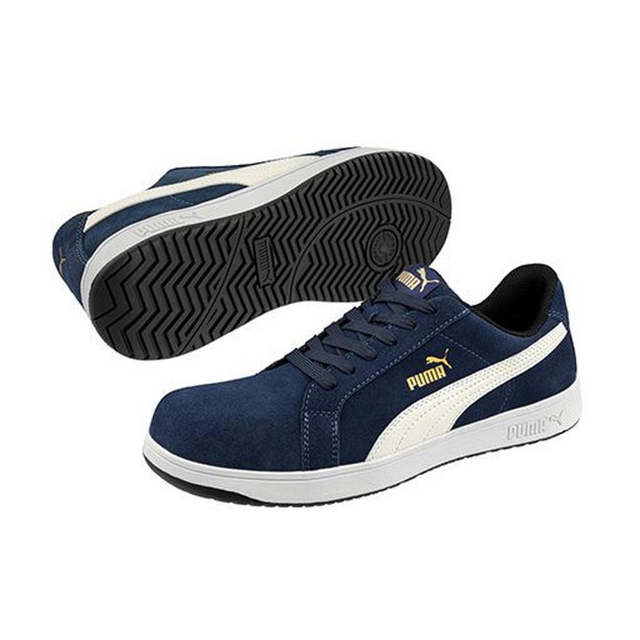 PUMA Safety Iconic Suede S1PL Sicherheitsschuh navy  