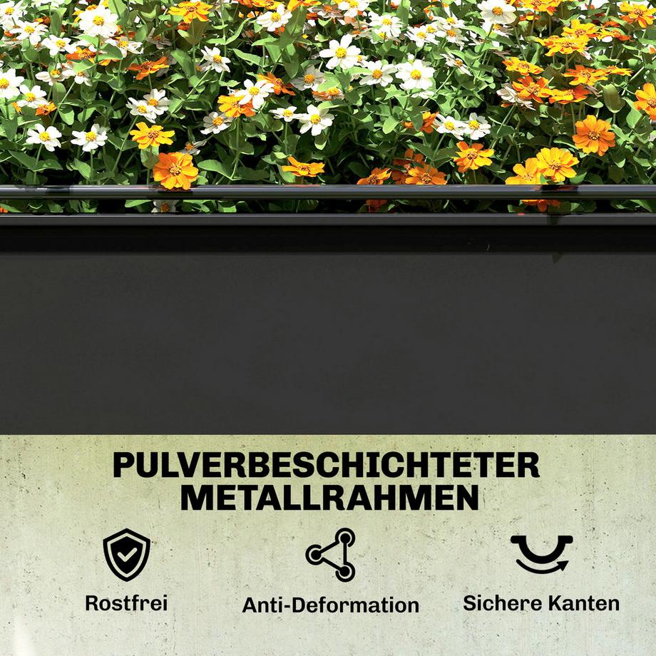 Outsunny Hochbeet mit Gewächshaus  