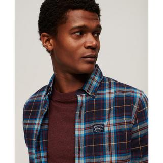 Superdry Langarm Bio-Baumwoll Holzfällerhemd  