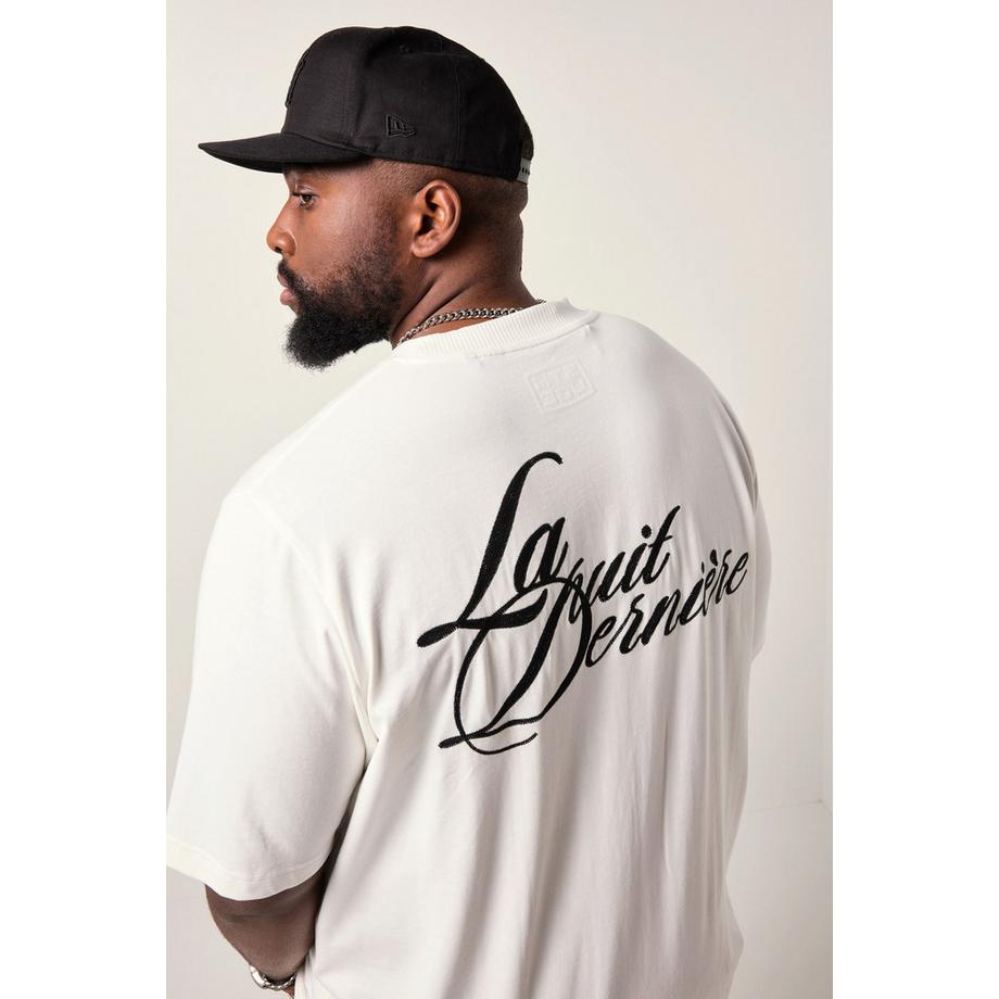 Sthuge Halbarm Stickereien T-Shirt  