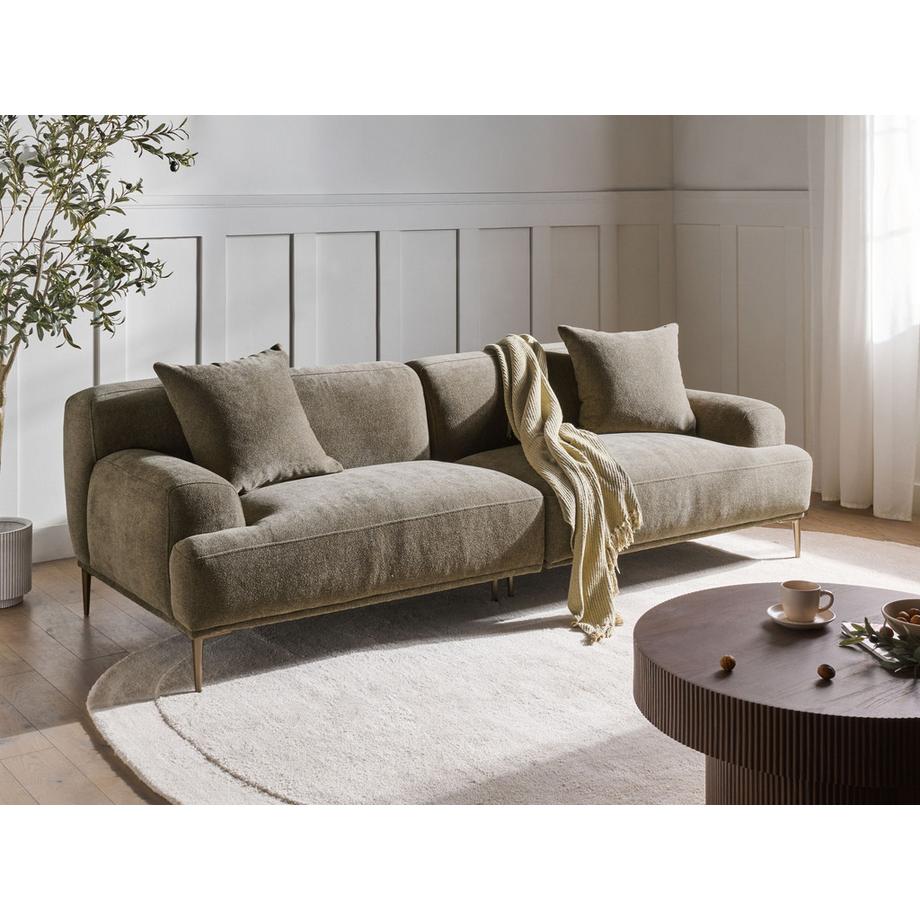 Beliani Canapé 3 places en Tissu  MATILA  