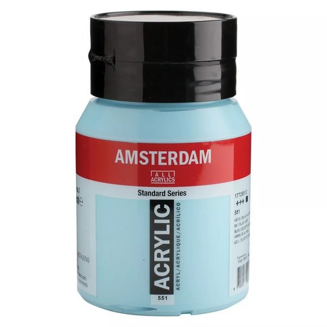 AMSTERDAM Peinture acrylique 500ml 17725512 bleu 551