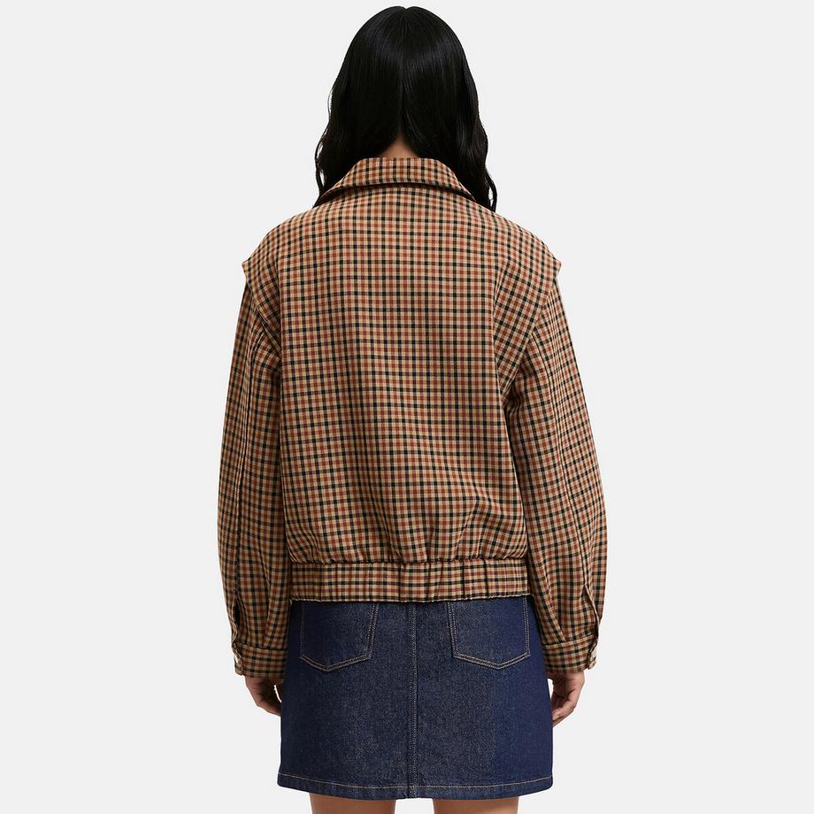 La Redoute Collections Blouson à carreaux col chemise  