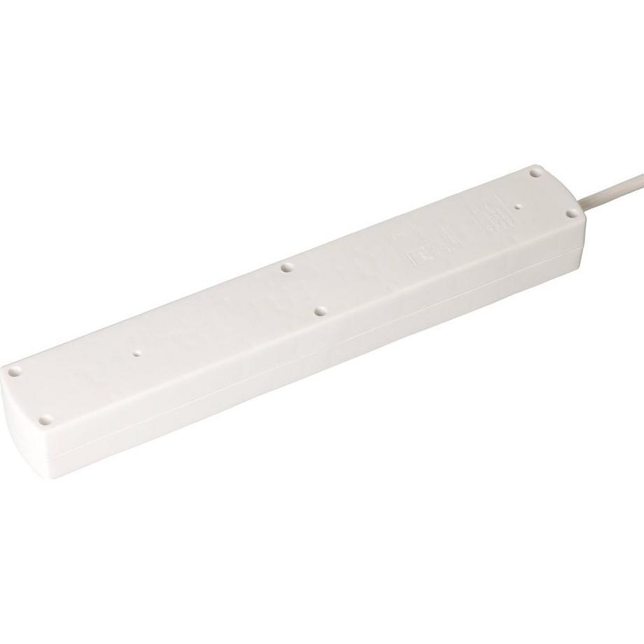 Max Hauri  Steckdosenleiste 5xT13 quer we weiss mit Schalter 