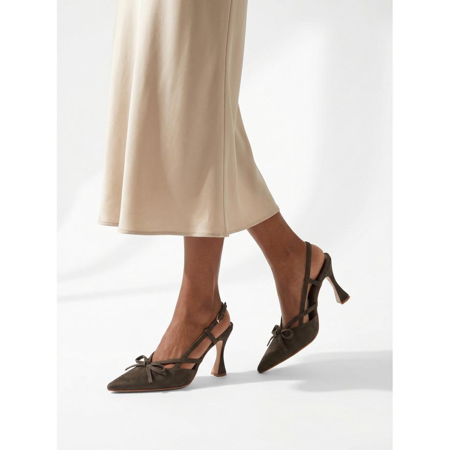 Marc Ellis Spitz zulaufender Slingback Absatzschuh  