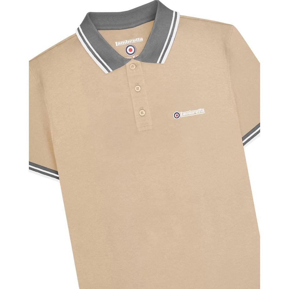Lambretta  Polo Motiftyle Rayure Contrastée Sur Bord 