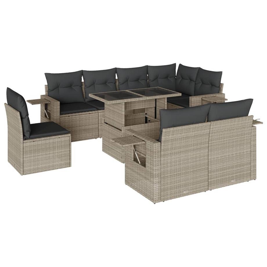 set divano da giardino Polirattan