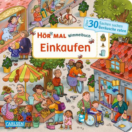 Hör mal (Soundbuch): Wimmelbuch: Einkaufen Bollin, Enni; Metzen, Isabelle (Illustrationen) Couverture rigide 