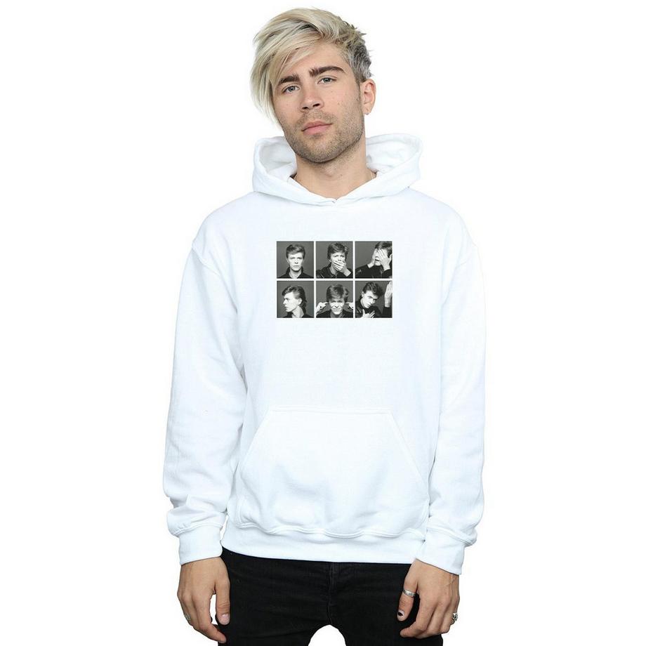 David Bowie Kapuzenpullover mit Grafikdruck  