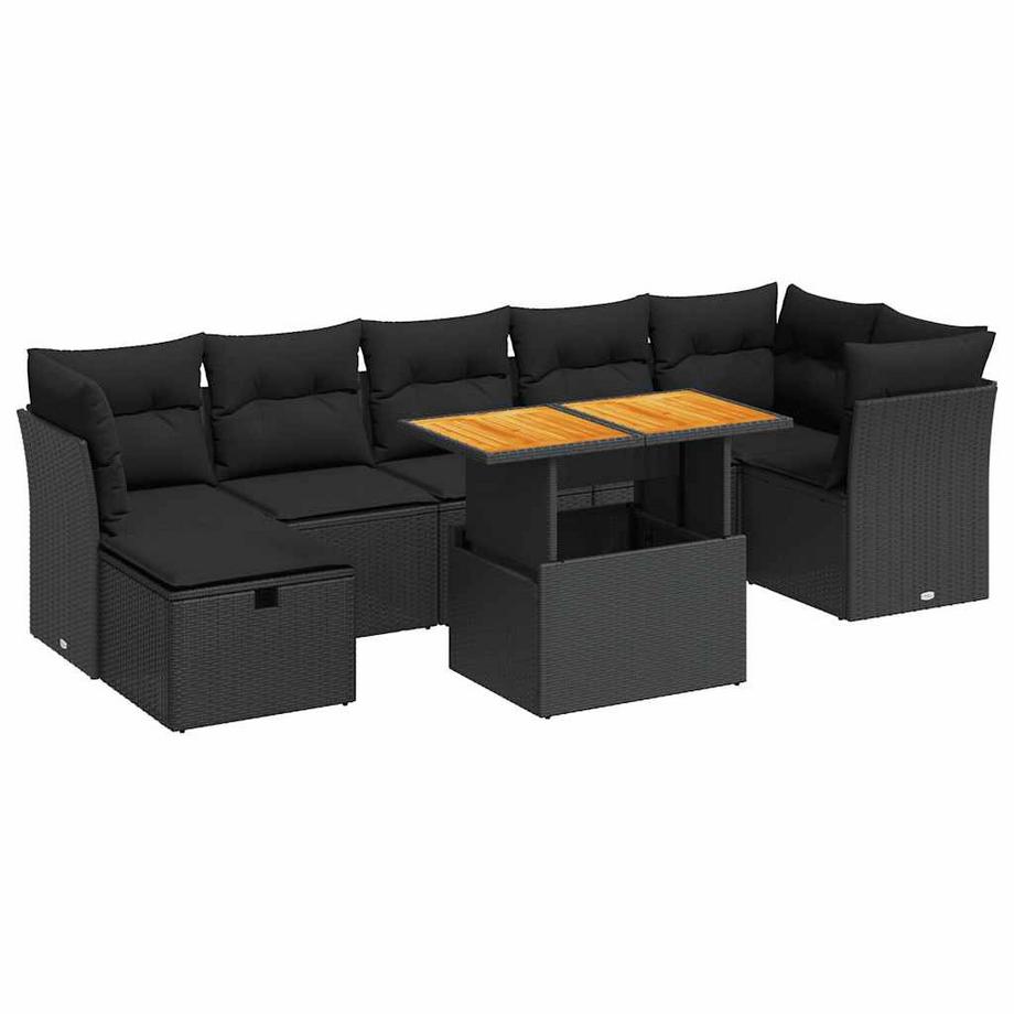 VidaXL set divano da giardino Polirattan  