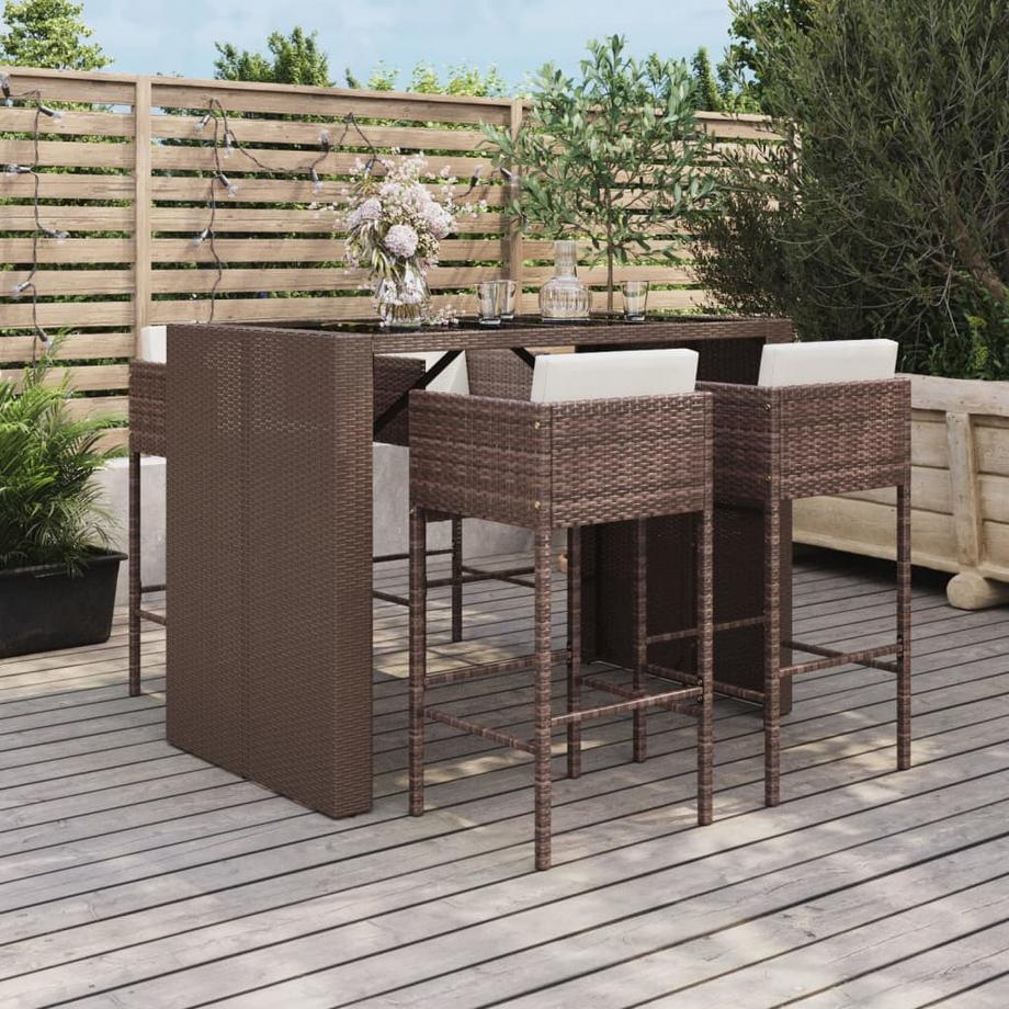 VidaXL Gartenbar set poly-rattan  