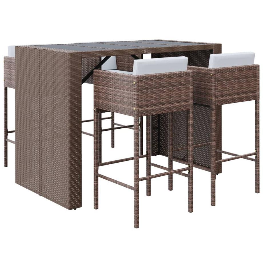 VidaXL Gartenbar set poly-rattan  