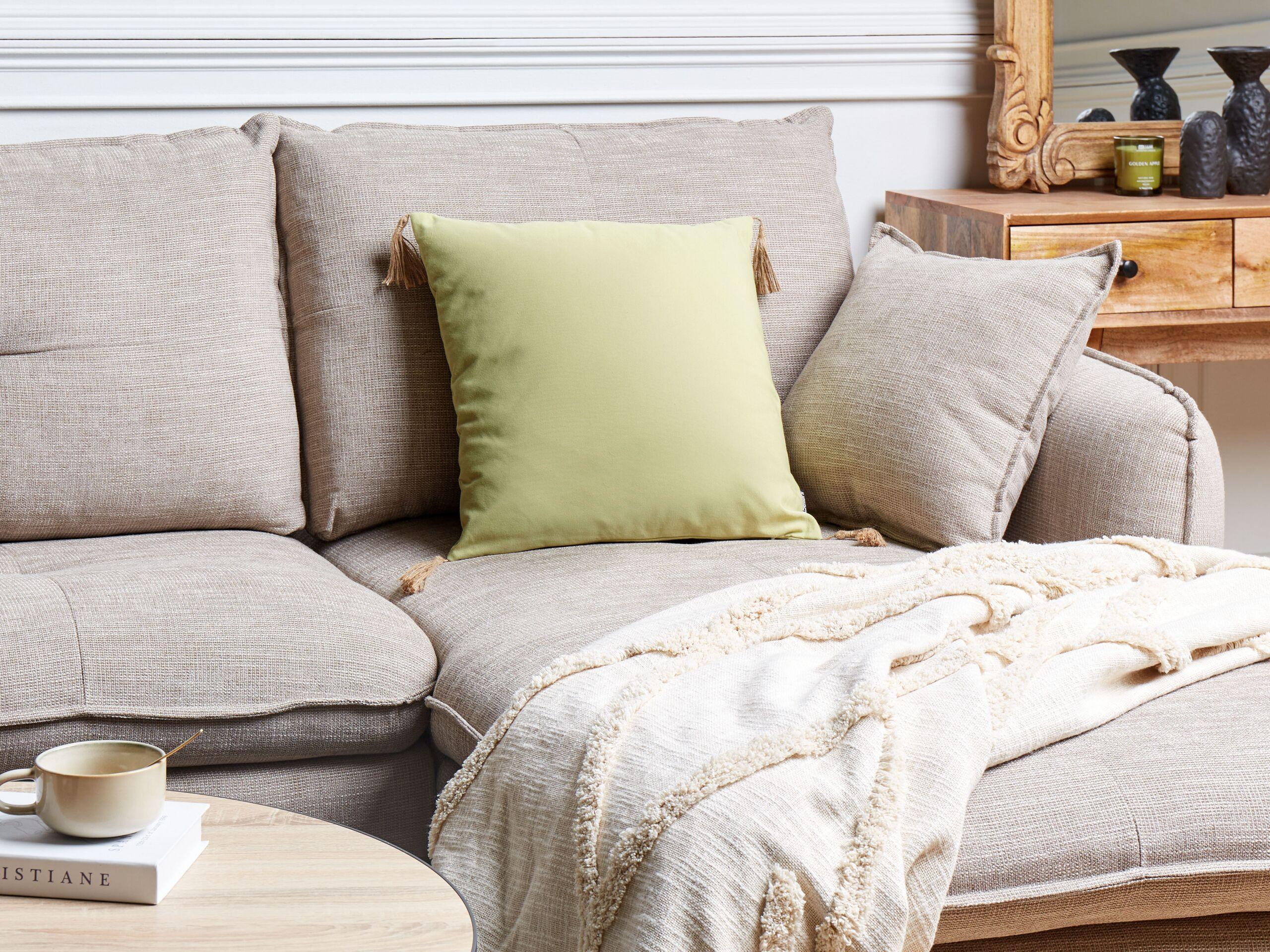 Beliani Dekokissen aus Polyester Modern CHMISTAR  