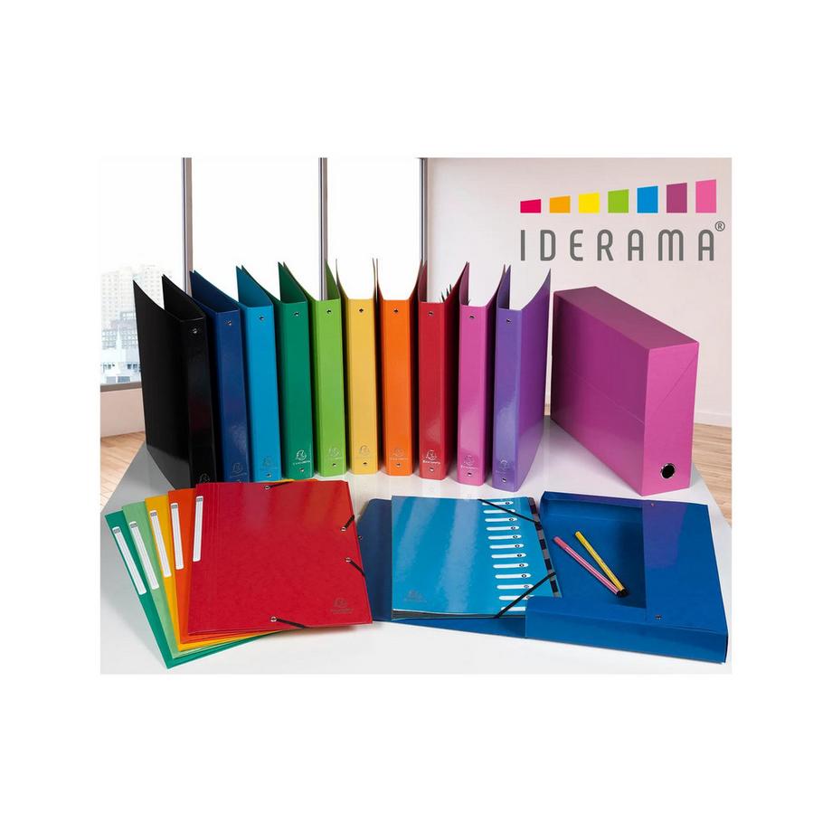 Exacompta Classeur A4 4 anneaux 30mm Iderama - x 10  