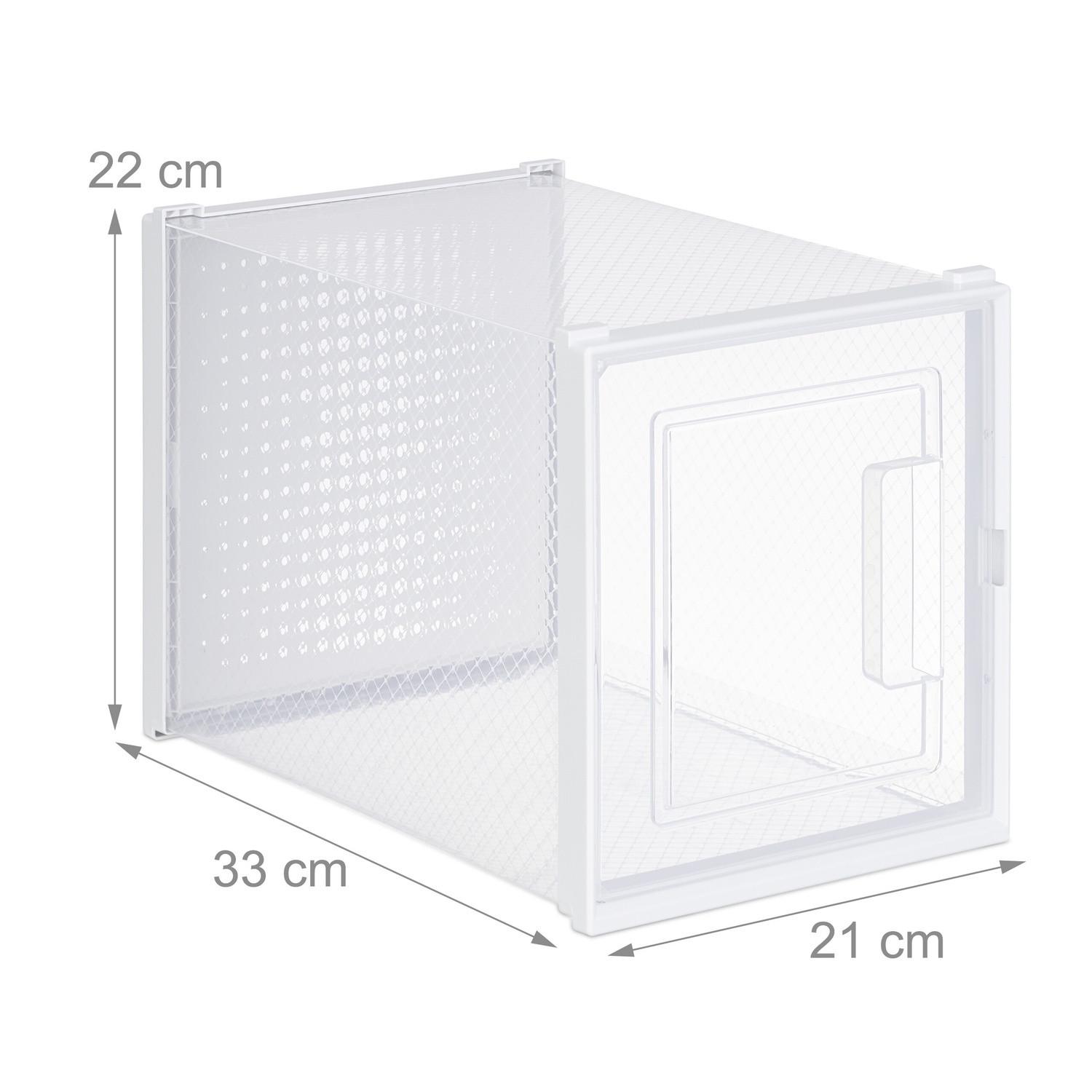 Northix Scatole per scarpe con tacco alto, set da 6  