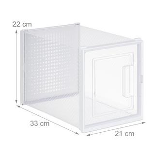 Northix Scatole per scarpe con tacco alto, set da 6  