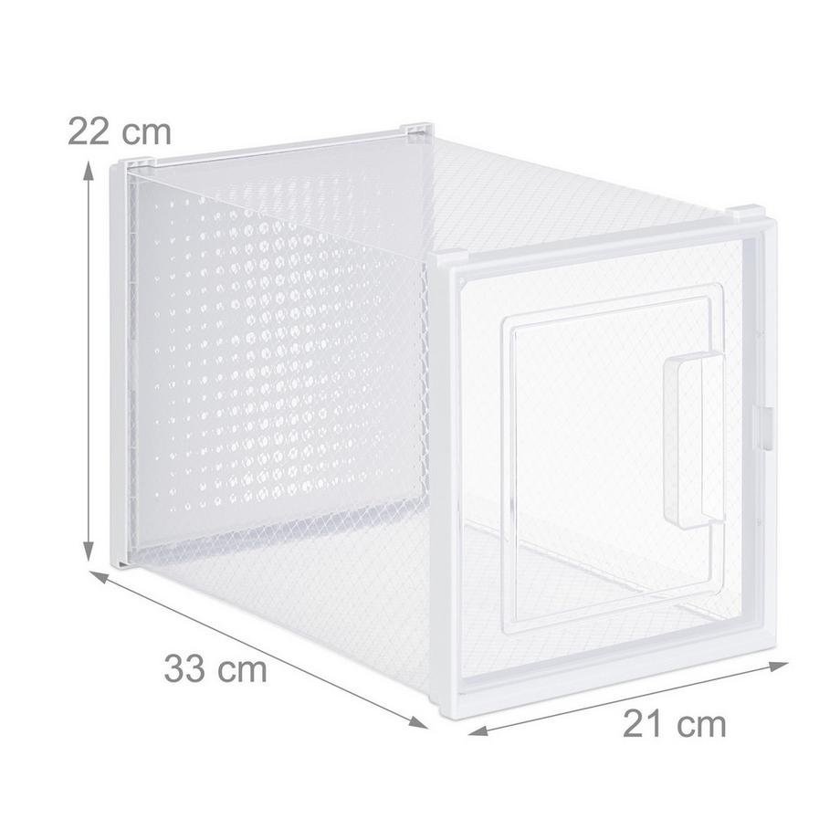 Northix Boîtes à chaussures à talons hauts, lot de 6  