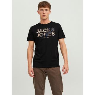 JACK & JONES T-Shirt Camouflage Logo Print  