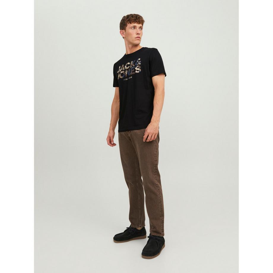 JACK & JONES T-Shirt con Stampa Logo Camouflage  