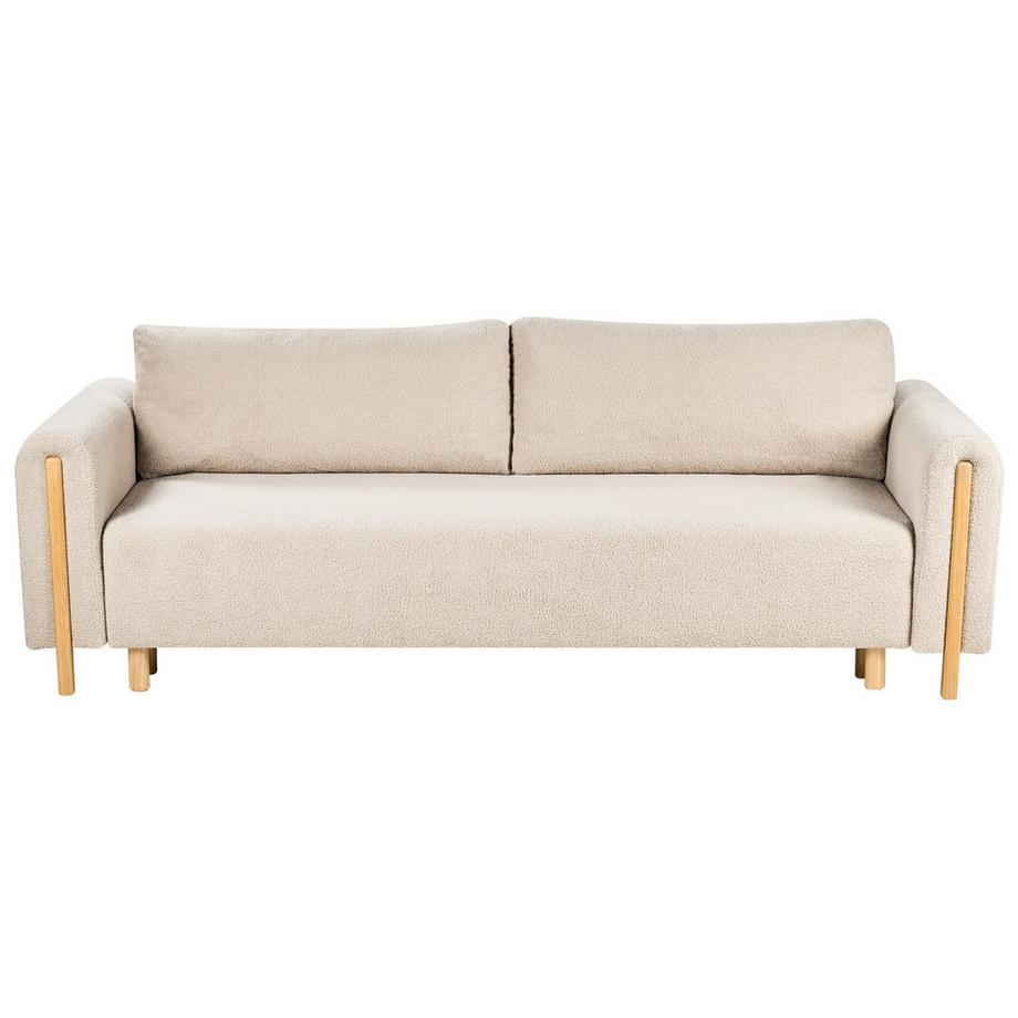 Beliani Divano letto en Bouclé Moderno KVAM  