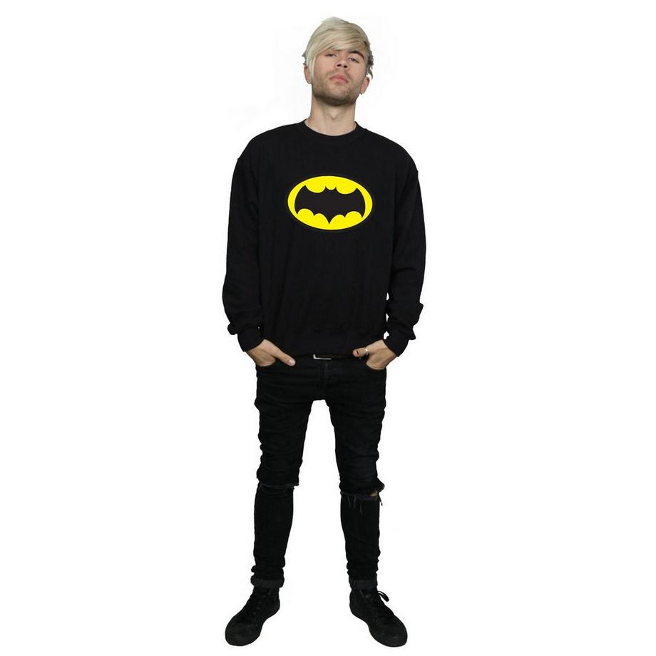DC COMICS Batman Logo Col Rond Sweatshirt  