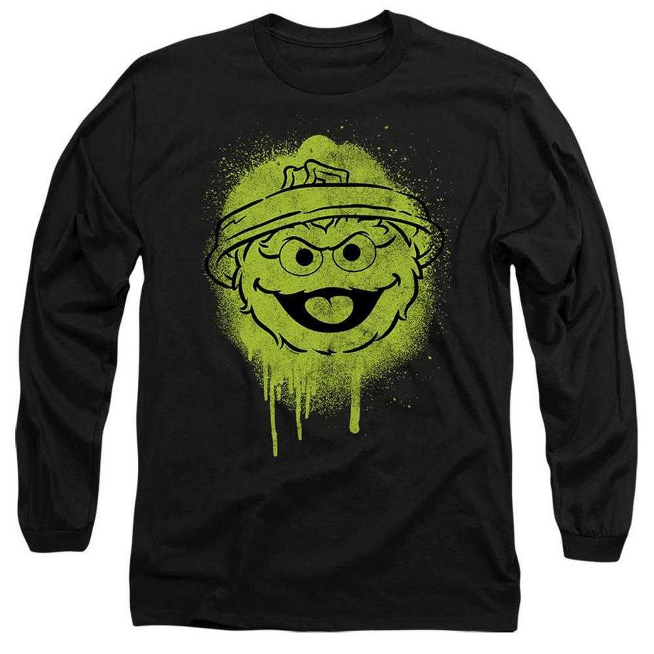 T-ShirtManches Longues Motif Oscar Motiftyle Graffiti Spray Face