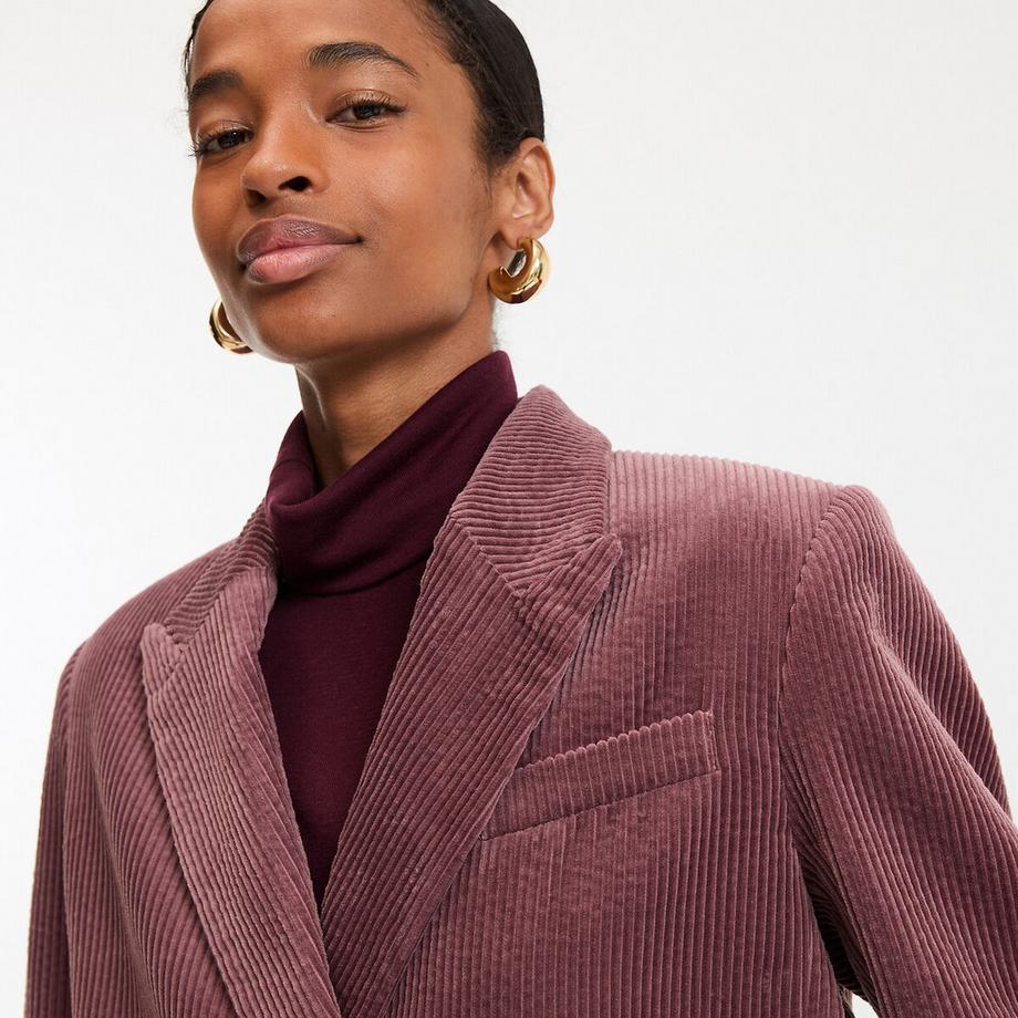 La Redoute Collections Long Blazer Velours Double Boutonnage  