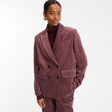 Blazer long en velours