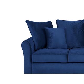 Beliani 3 Sitzer Sofa aus Samtstoff Modern BORNHOLM  