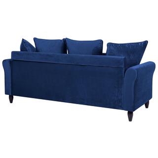 Beliani 3 Sitzer Sofa aus Samtstoff Modern BORNHOLM  