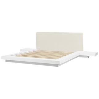 Beliani Letto con LED en Fibra a media densità (MDF) Scandinavo ZEN  