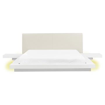 Letto con LED en Fibra a media densità (MDF) Scandinavo ZEN