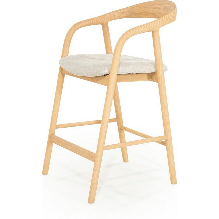 mutoni Sedia da bar Rayven natural - bassa  