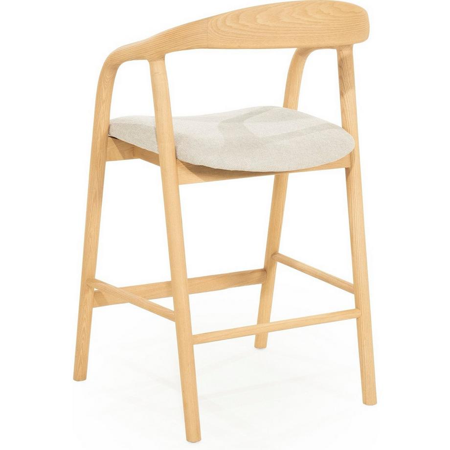 mutoni Sedia da bar Rayven natural - bassa  