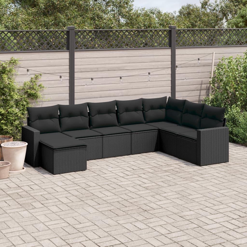 VidaXL set divano da giardino Polirattan  