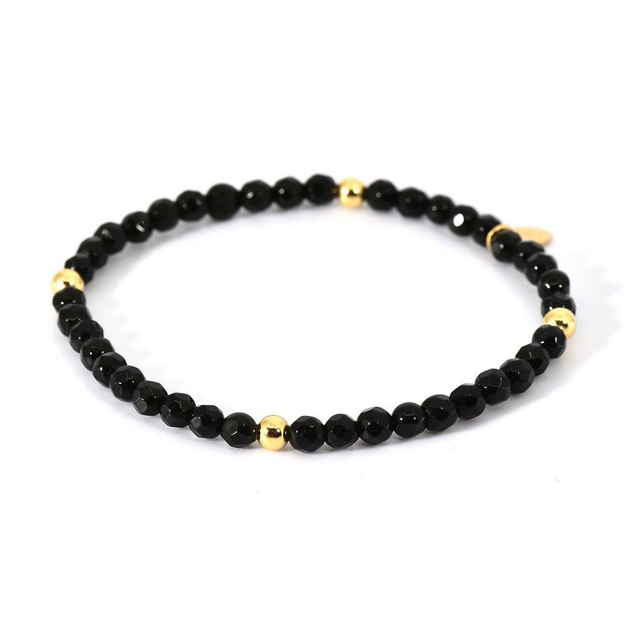 Balibay  Alenia  Armband mit Onyx und Silber vergoldet 