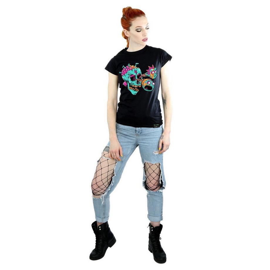 Rick And Morty Rick and Morty Skull and Brains T-Shirt  