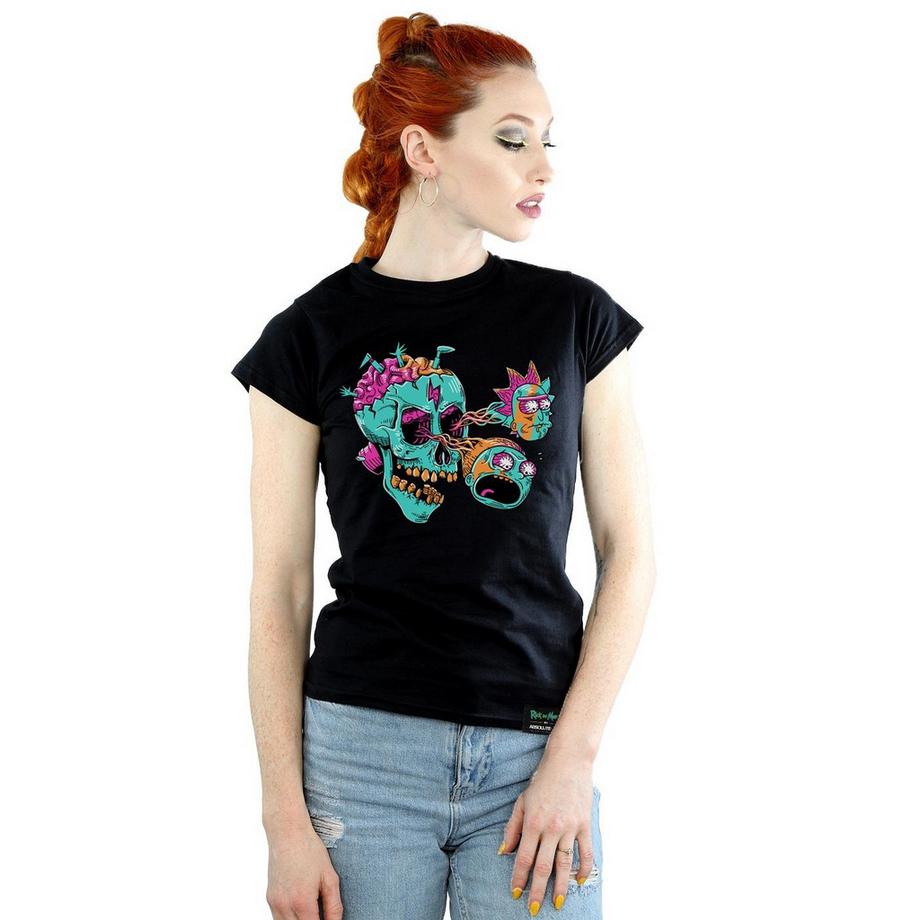Rick And Morty Rick and Morty Skull and Brains T-Shirt  