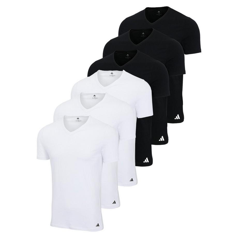 Maglietta Uomini Confezione da 6 Aderente alla figura-V-Neck Shirt, Active Core Cotton 6PK