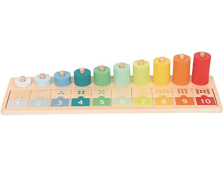 Spielba Holzspielwaren  Kleinkind Zähl- und Zuordnungsbrett 