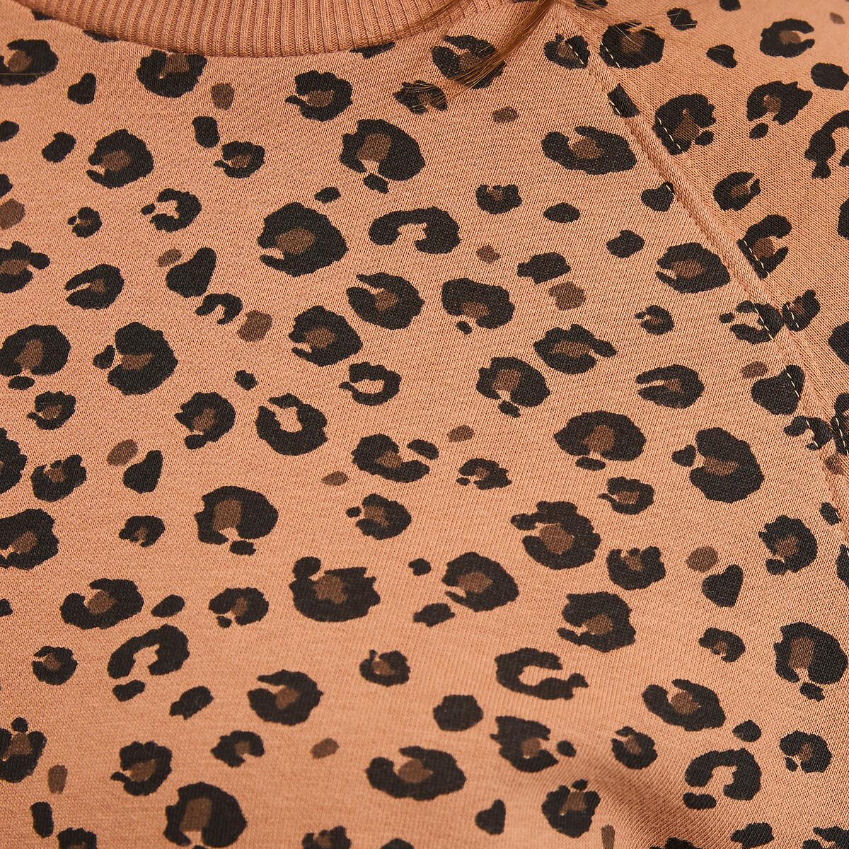 La Redoute Collections Felpa Girocollo Vestibilità Ampia Stampa Leopardata  