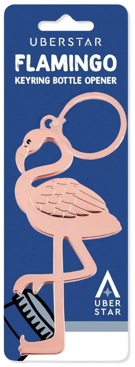 Uberstar Ouvre-bouteille Flamingo avec porte-clés  