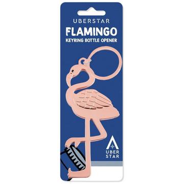 Ouvre-bouteille Flamingo avec porte-clés