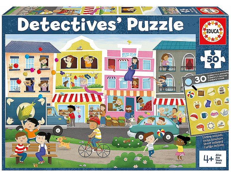 Educa  Puzzle Stadtzentrum: Detektiv Puzzle (50Teile) 