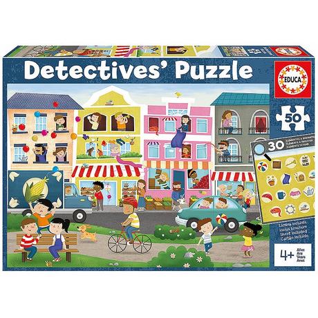 Educa  Puzzle Stadtzentrum: Detektiv Puzzle (50Teile) 