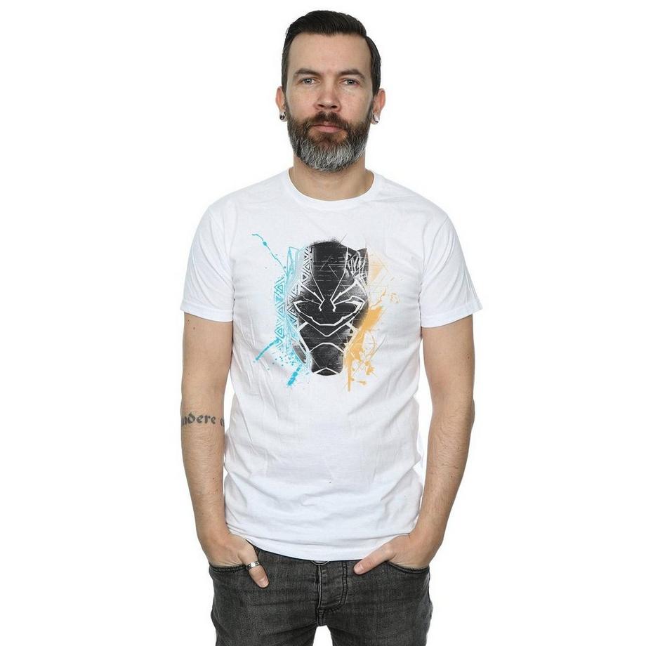 MARVEL Black Panther Mask Splatter T-Shirt  