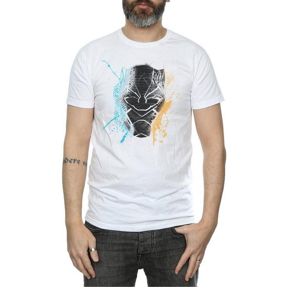 MARVEL Black Panther Mask Splatter T-Shirt  